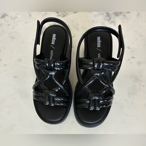 Melissa Black Strappy Platform sandals - 5
